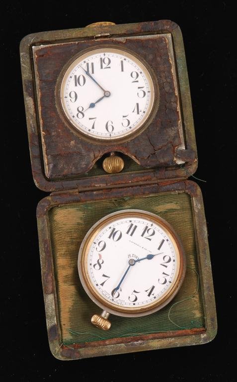 (2) DOXA (8) DAY SWISS TRAVEL CLOCKS AAA Auto (1 of 5)