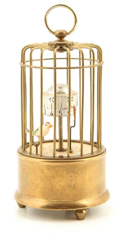 (Mid 20thc) KAISER ORBITAL BIRD CAGE CLOCK GERMANY (1 of 4)