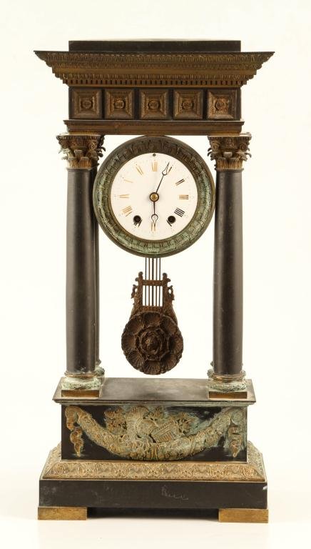 (19thc) FRENCH PORTICO PILLAR CLOCK (1 of 6)