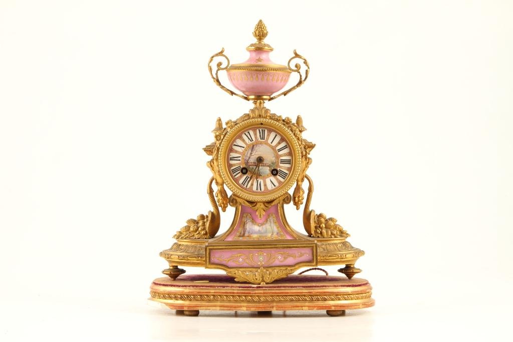 FRENCH JAPY FRERES ORMOLU MOUNT SHELF CLOCK (1 of 6)