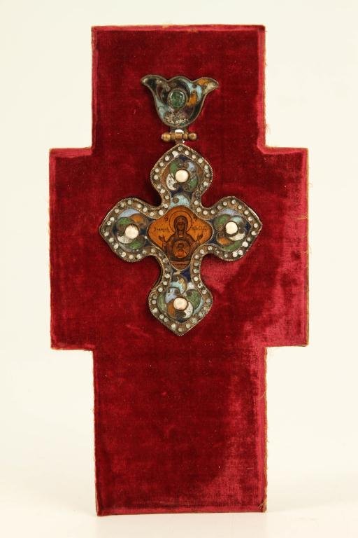 (18th/ 19th c) BYZANTINE STYLE CRUCIFIX PENDANT (1 of 10)