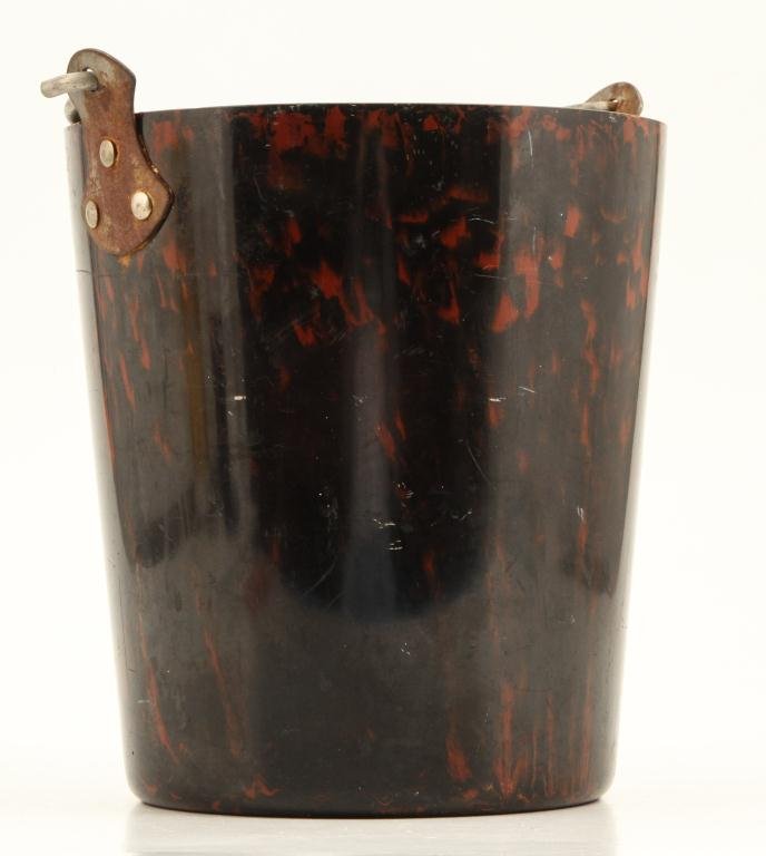 BOLTA BAKELITE FAUX TORTOISE SHELL ICE BUCKET (1 of 5)