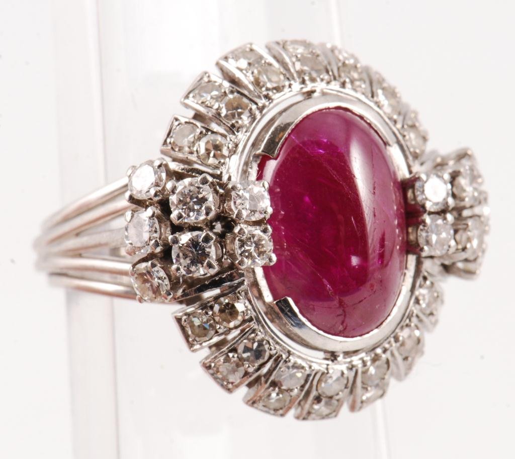 PLATINUM RUBY DIAMOND RING (1 of 5)