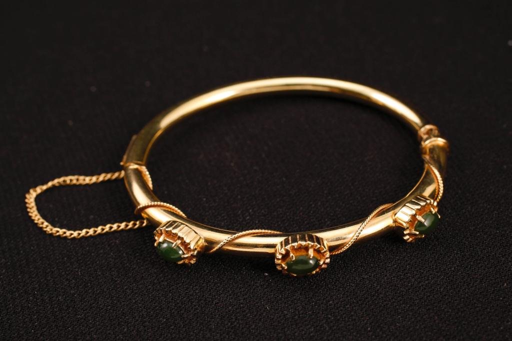 14K Gold Bangle Bracelet (1 of 2)
