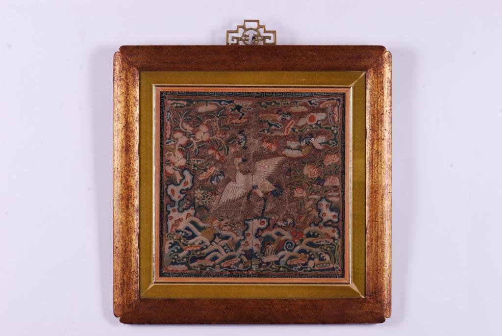 (19th c) CHINESE FORBIDDEN STITCH EMBROIDERY (1 of 8)