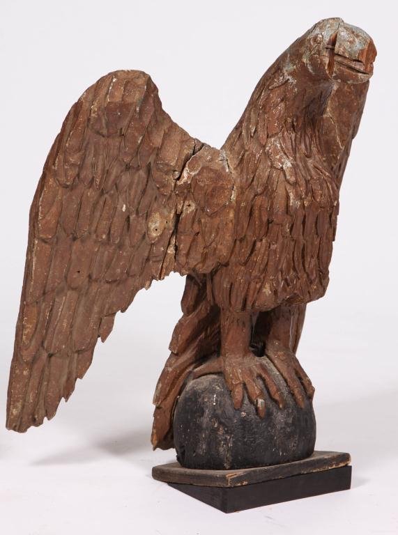 IMPORTANT (LATE 18th c) CARVED EAGLE NEWBURYPORT (1 of 10)
