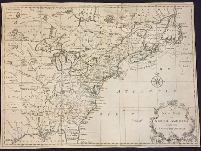 A NEW MAP OF NORTH AMERICA FROM 1763 DISCOVERIES (1 of 9)