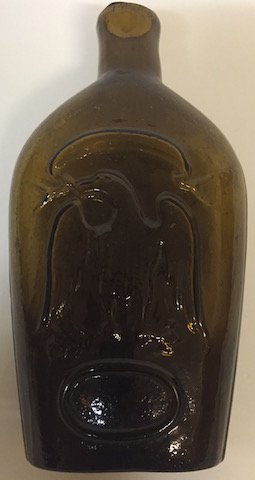 1/2 PINT DOUBLE EAGE FLASK STODDARD, NH (1 of 5)