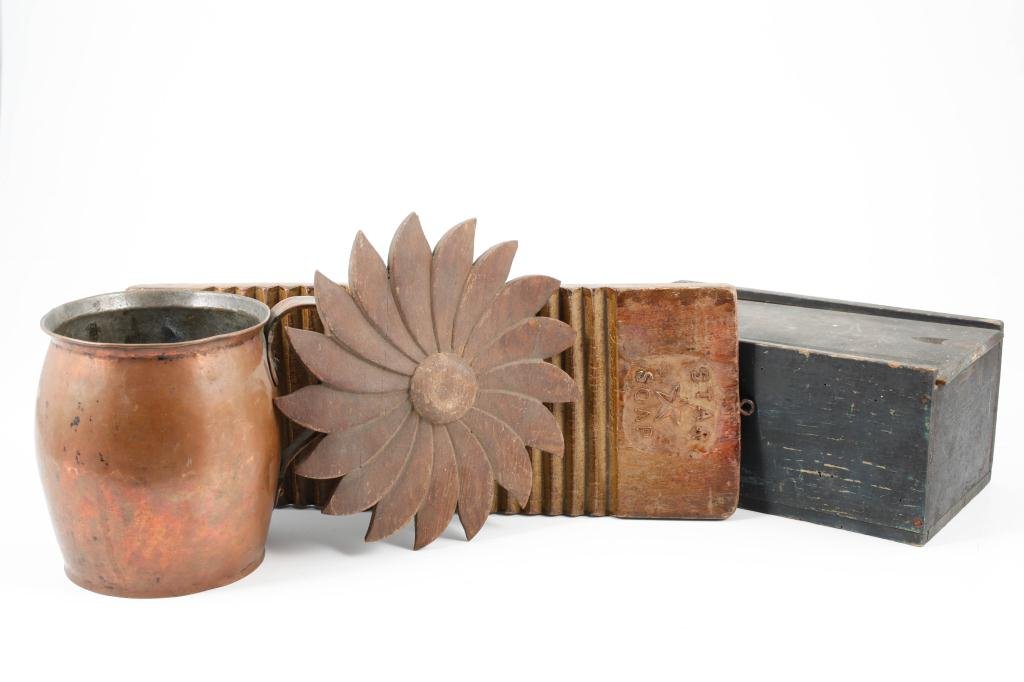 STAR SOAP WASH BOARD, COPPER PITCHER ETC (1 of 3)