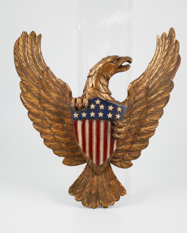 ARTISTIC CARVING CO. BOSTON AMERICAN EAGLE