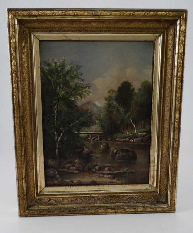 (19th c) WHITE MOUNTAIN SCHOOL LANDSCAPE (1 of 6)