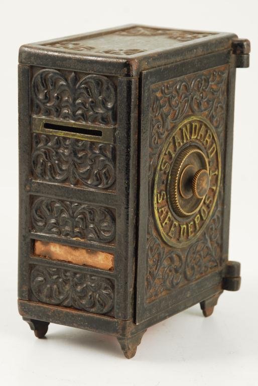 CAST IRON STANDARD SAFE DEPOSIT BANK (1 of 4)