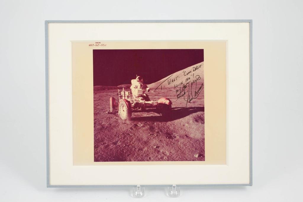 1971 NASA APOLLO COLOR PHOTO CERNAN SIGNED ROVER (1 of 5)