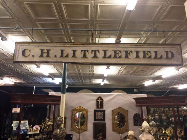 (19th c) C.H. LITTLEFIELD TRADE SIGN (NEWBURYPORT) (1 of 1)