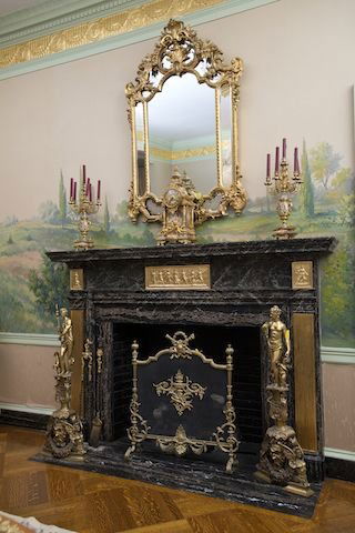 19thc Louis XVI Style Bronze Fire screen (1 of 3)
