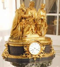 French Bronze D'ore and Slate Mantle Clock (1 of 6)
