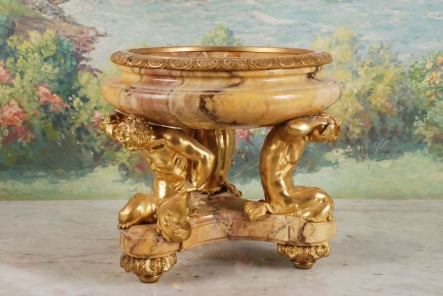 19thc Sienna Marble and Ormolu Compote (1 of 5)