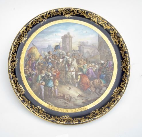 Important 19th c Sevres Charger (1 of 2)