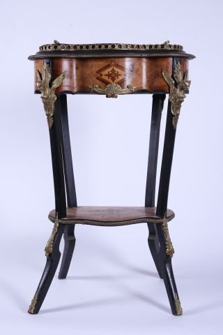 C1880 French Marquetry Inlaid Planter (1 of 10)