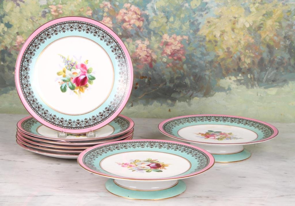 19th c English Porcelain Luncheon Service (1 of 6)