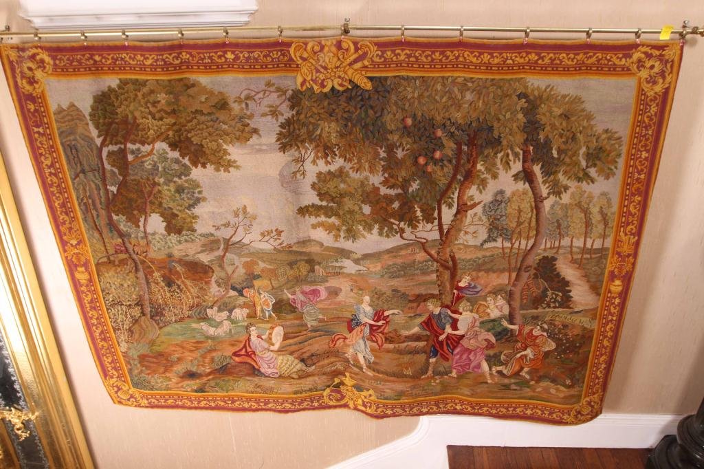 19th c Needlepoint Classical Wall Hanging (1 of 6)