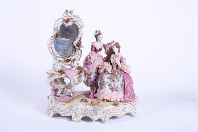 19th c Dresden Porcelain Figural Grouping (1 of 8)
