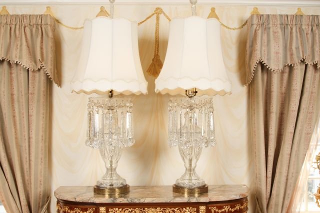Pair of Early 20th c Crystal Lusters (1 of 5)