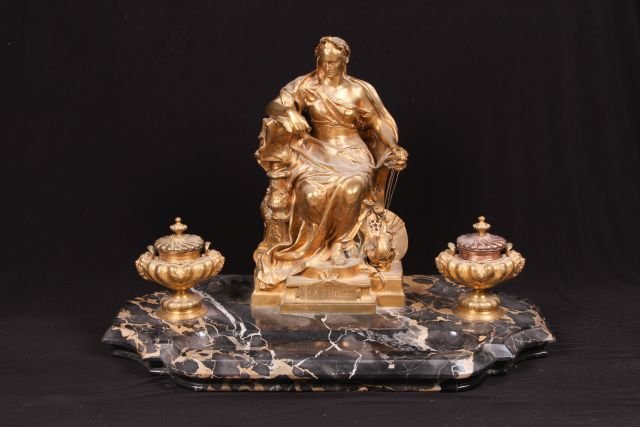 C1880 Monumental Five Piece Desk Set (1 of 5)