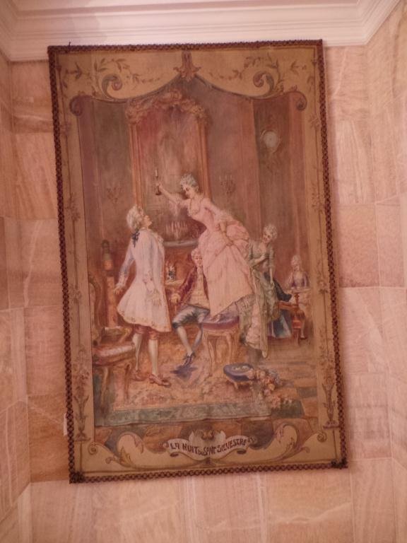 c1900 French Painted Wall Hanging (1 of 5)