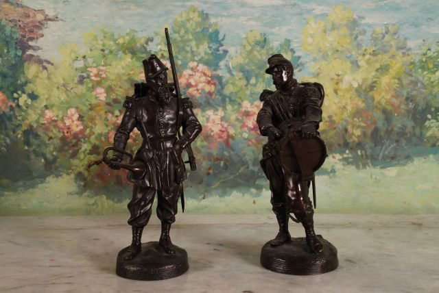 Pair of 19thc Continental Bronzes (1 of 10)