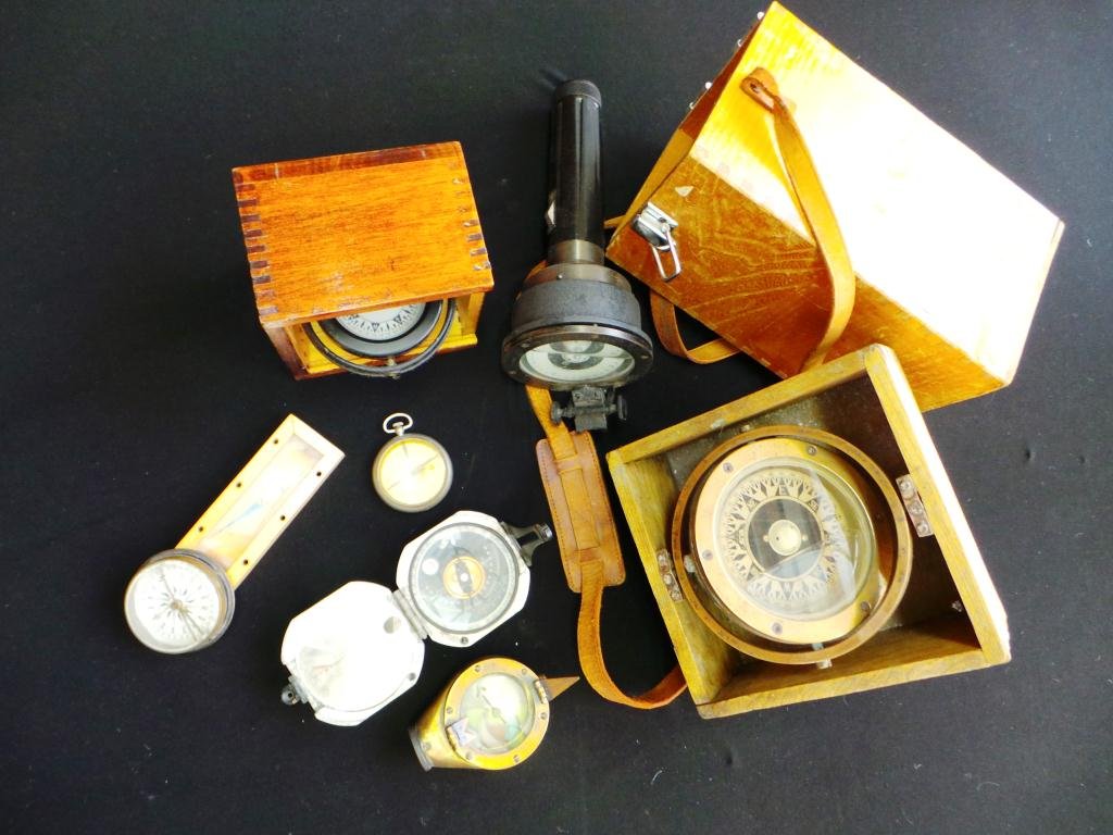 Group of Early 20th c Compasses: English and American.