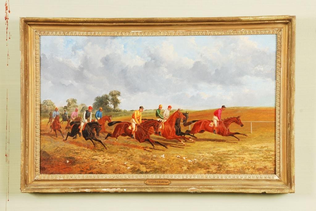 BENJAMIN HERRING, JR (1830 – 1871) HORSE PAINTING (1 of 7)