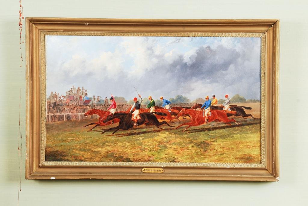 BENJAMIN HERRING, JR (1830 – 1871) HORSE PAINTING (1 of 7)