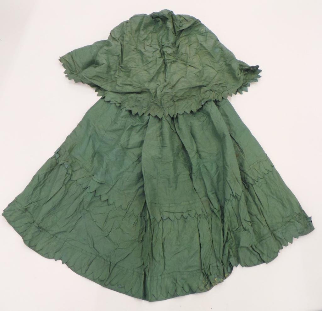 1860's / 1870's TWO PIECE SILK DRESS AND BUSTLE (1 of 10)