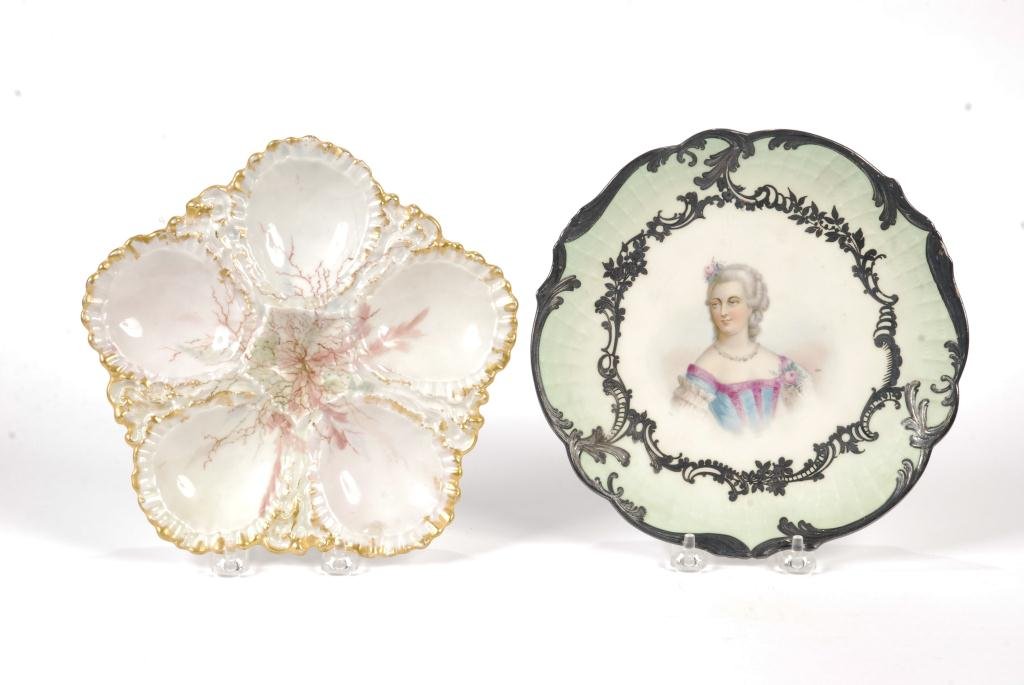 (2) PIECES OF HAND DECORATED PORCELAIN (1 of 8)