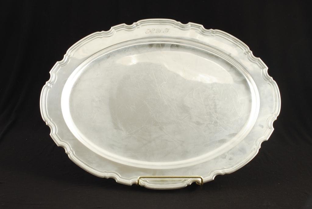 11STERLING SILVER TIFFANY & CO. OVAL TRAY (1 of 4)