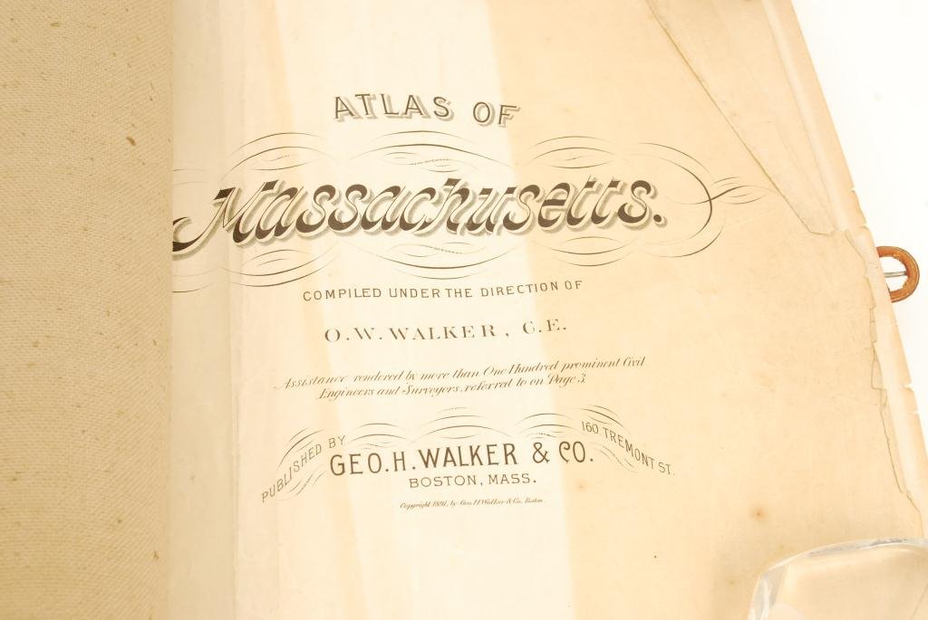 1891 TRAVEL ATLAS OF MASSACHUSETTS (1 of 6)