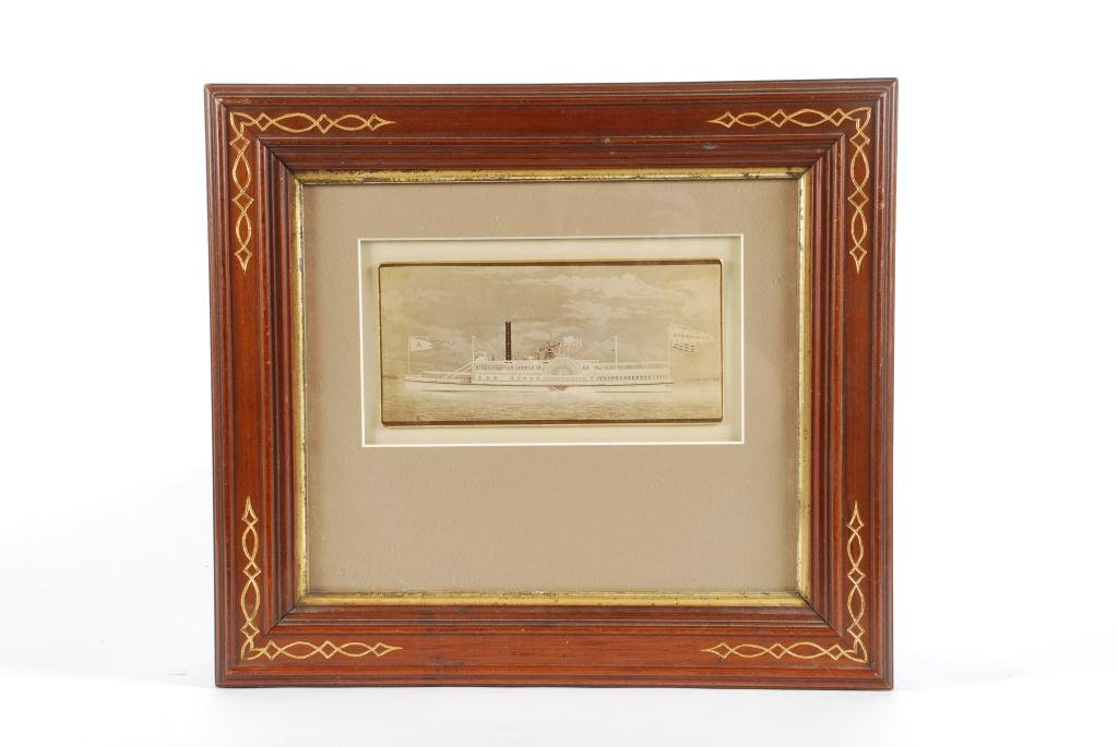 (19th c) PHOTOGRAPH OF PADDLEWHEELER "ARROWSMITH" (1 of 3)