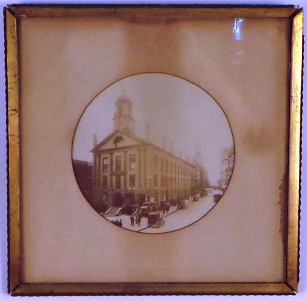 (19th c) PHOTO OF THE OLD BOYLSTON MARKET BOSTON (1 of 2)