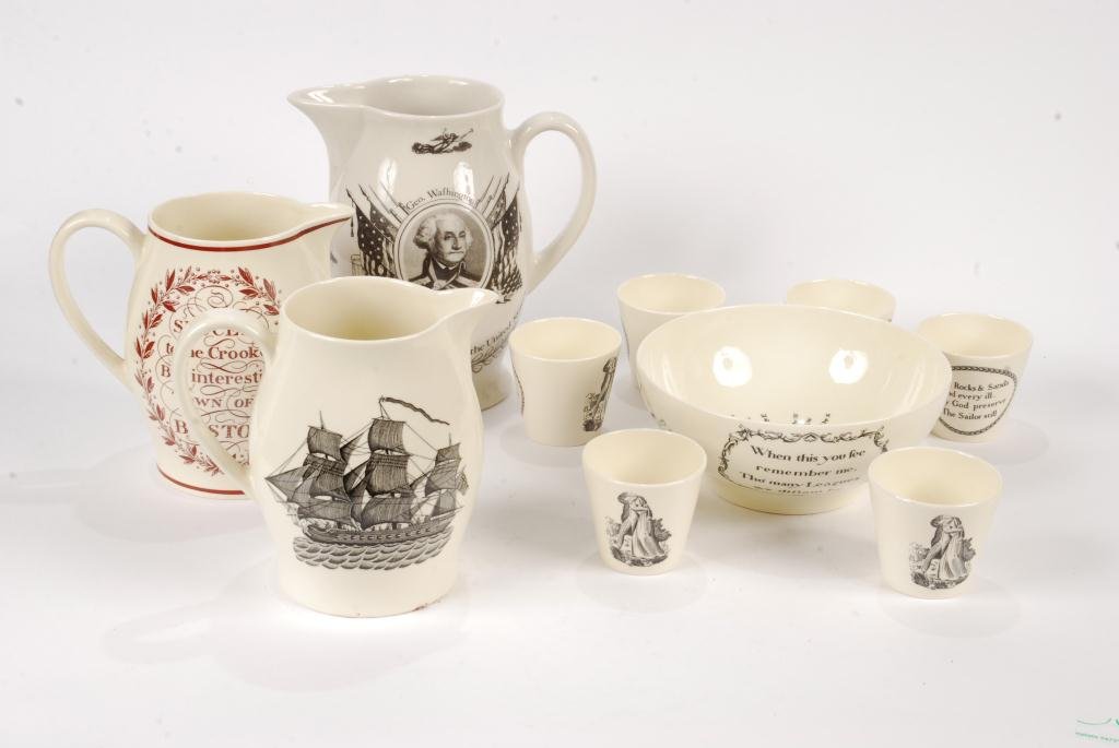 REPRODUCTION HERCULANEUM TRANSFER POTTERY (1 of 6)