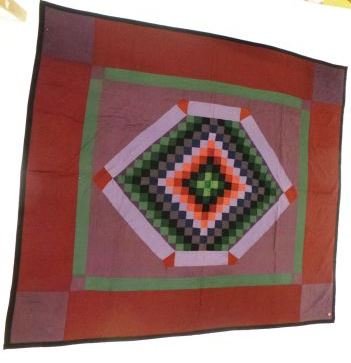 DIAMONT COTTON AMISH LANCASTER BEDCOVER: 6'9" x 6'3"