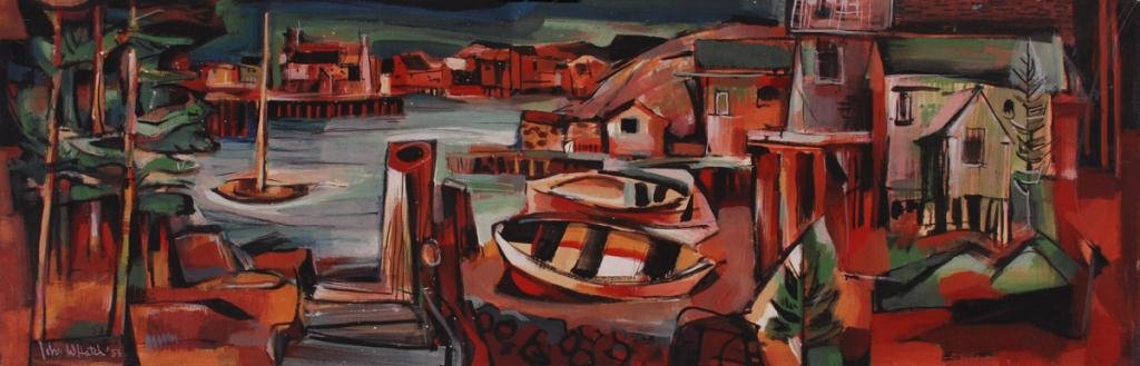 JOHN W. HATCH (1919-1998) Modernist Landscape (1 of 1)