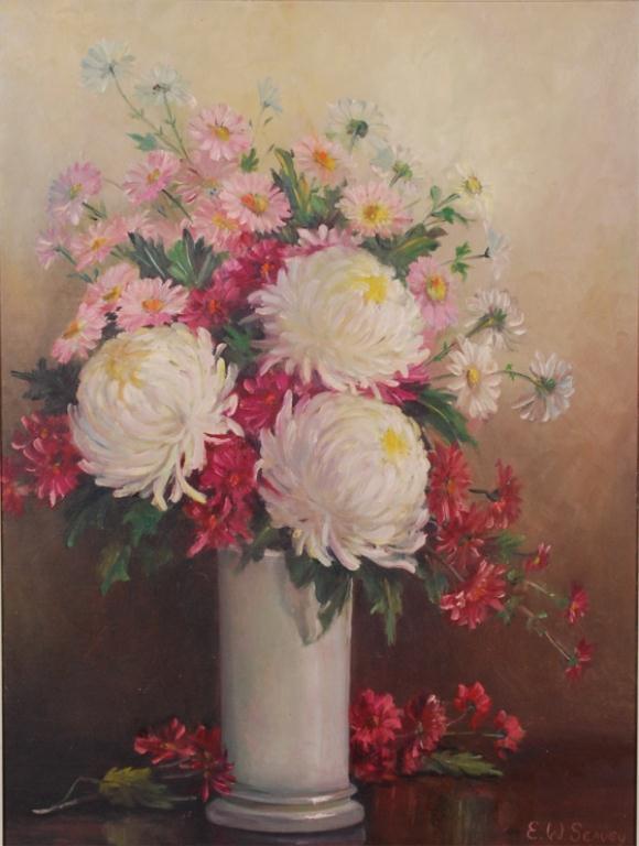 AMERICAN SCHOOL (20th c) Still Life of Cut Flowers (1 of 4)