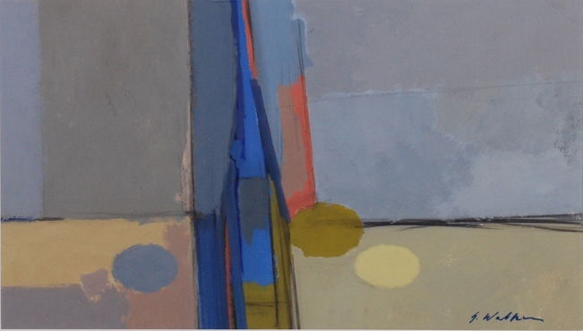 AMERICAN SCHOOL (20th c) Abstraction (1 of 3)