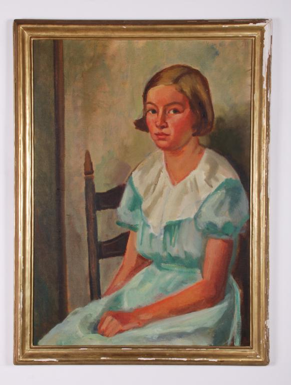 AMERICAN SCHOOL (Mid 20th c) Portrait (1 of 2)