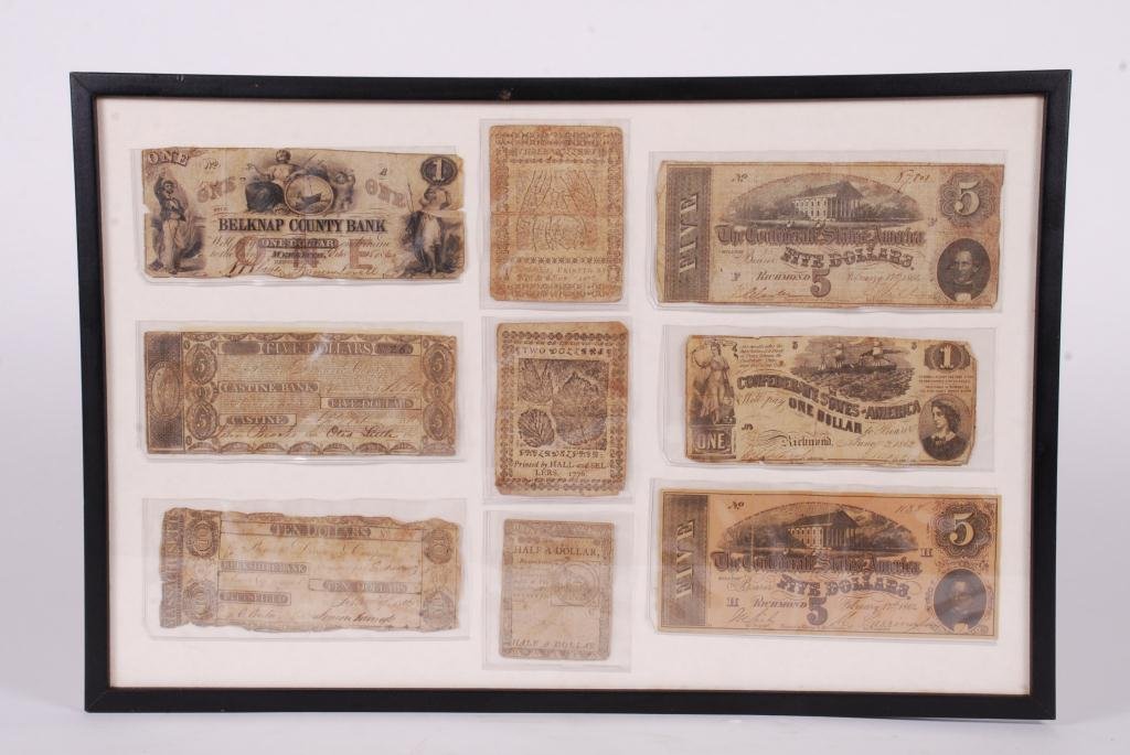 COMPOSITE OF OBSOLETE (18th/ 19th c) CURRENCY (1 of 3)