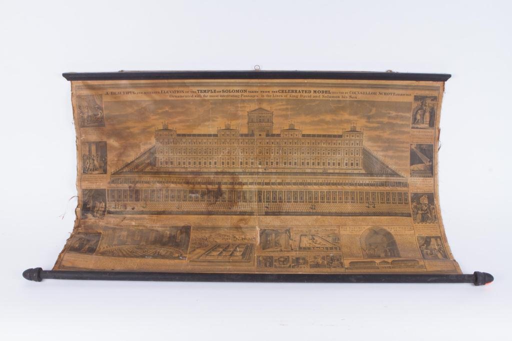 RARE (19th c) MASONIC TEMPLE of SOLOMON (1 of 6)