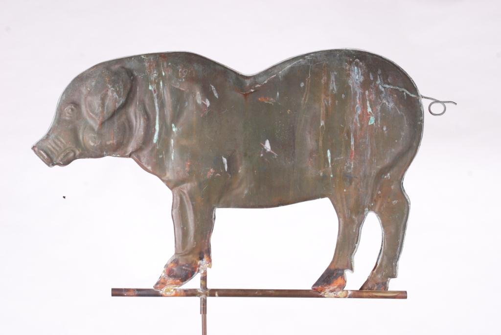 (20th c) PIG WEATHERVANE (1 of 3)