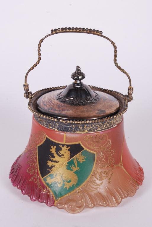 PAIRPOINT CRACKER JAR with COAT of ARMS (1 of 6)