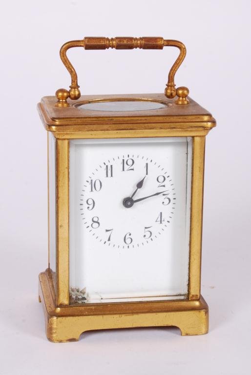 FRENCH BRASS CARRIAGE CLOCK (1 of 6)